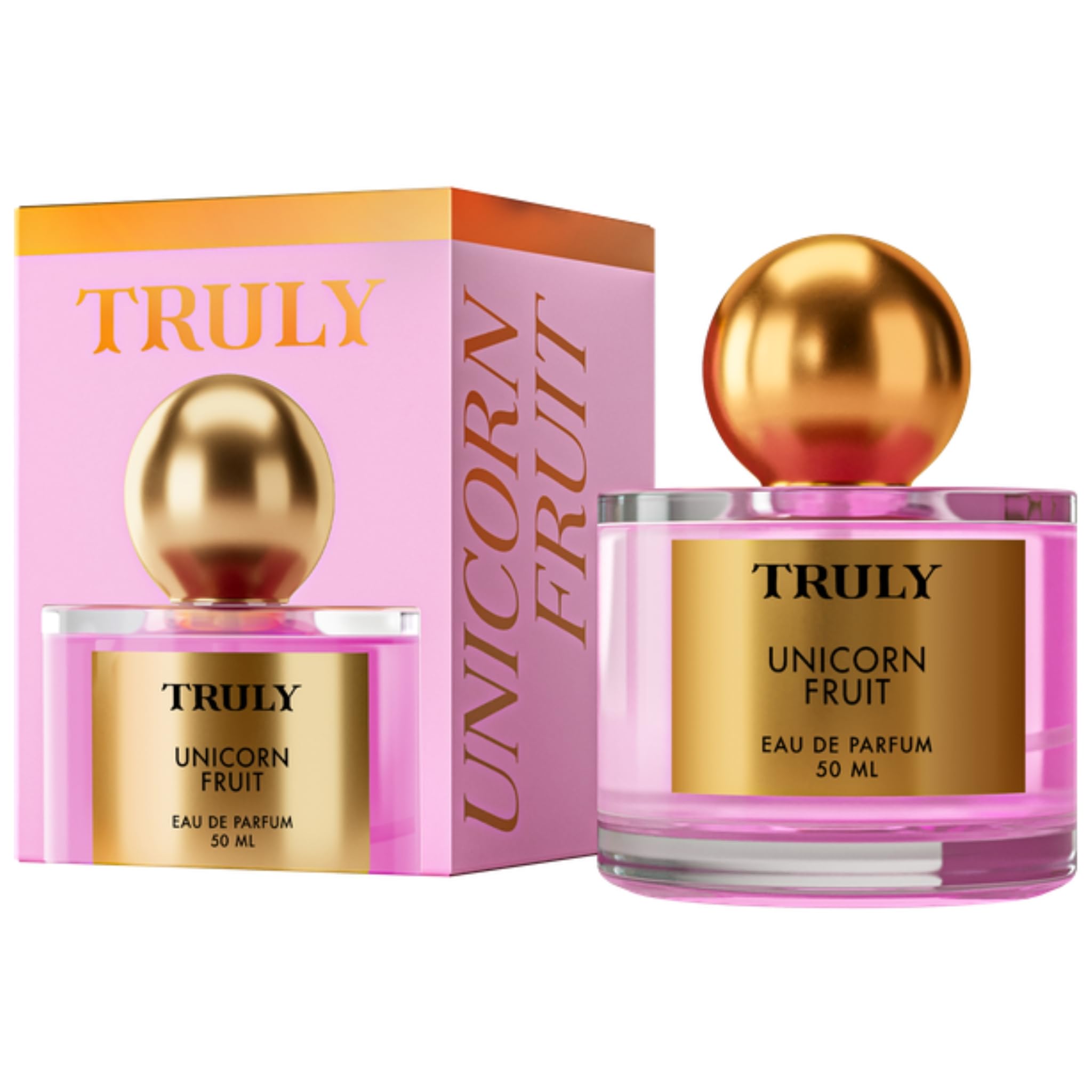 Truly Unicorn Fruit Parfum bottle front view for daily wear and subtle sweetness.