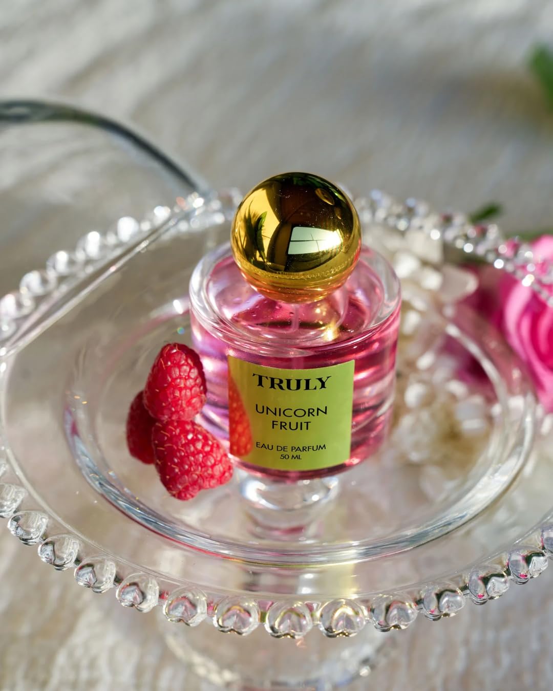 Truly Unicorn Fruit Parfum packaging close-up suitable for gifting and premium presentation.