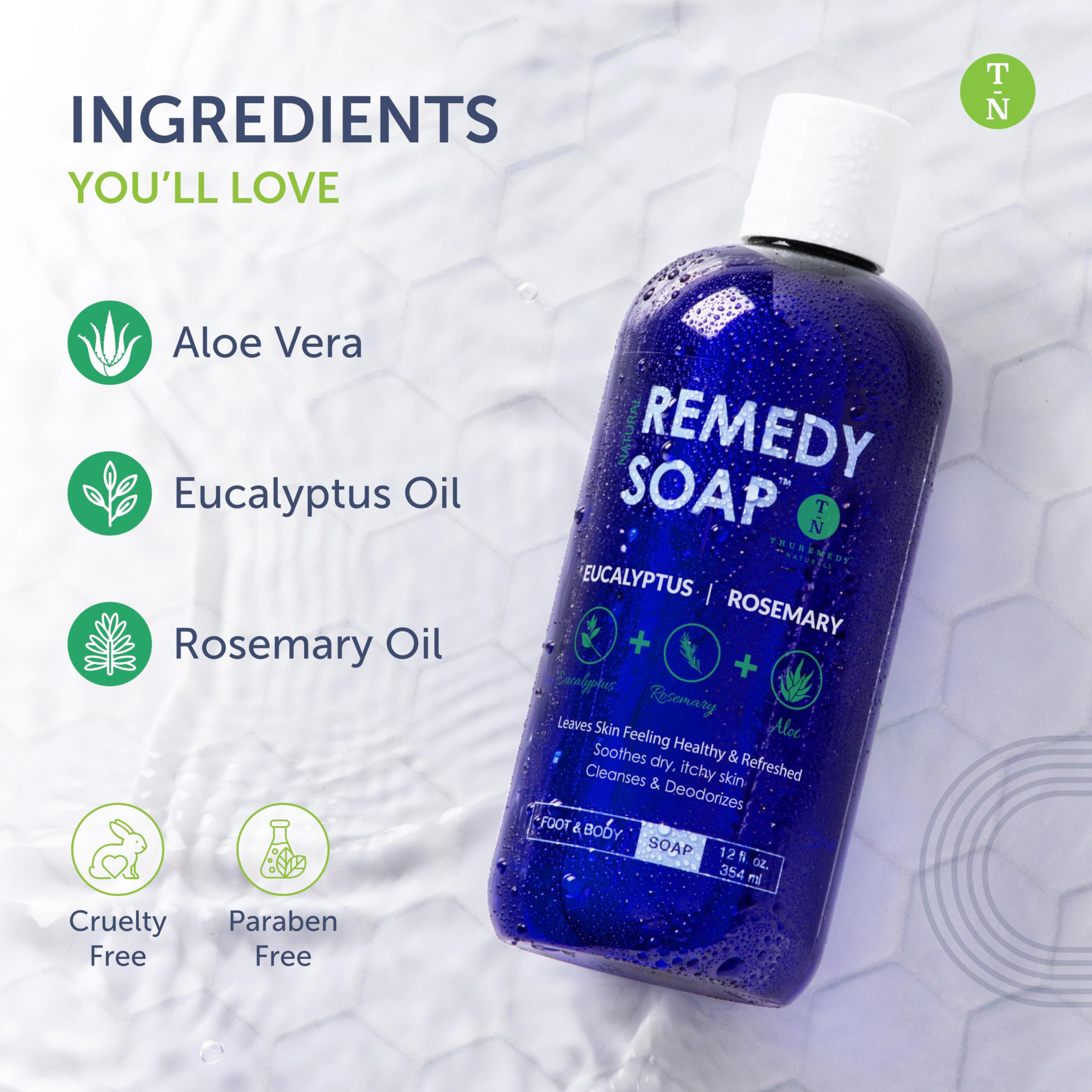 Truremedy Naturals aromatherapy-scene evokes a spa-like morning ritual.