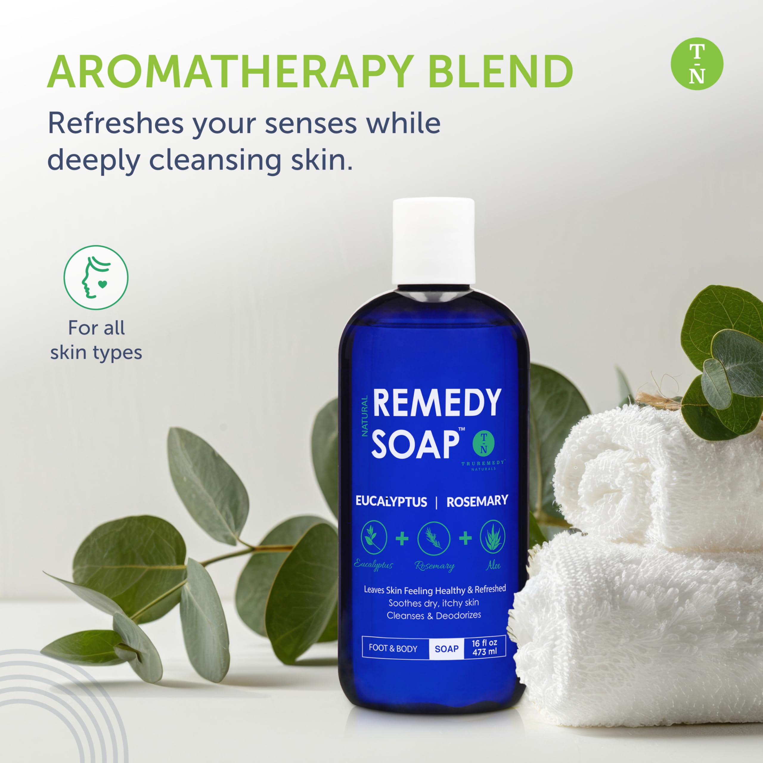 Truremedy Naturals body-wash-lather with rich foam ideal for post-workout refreshment.