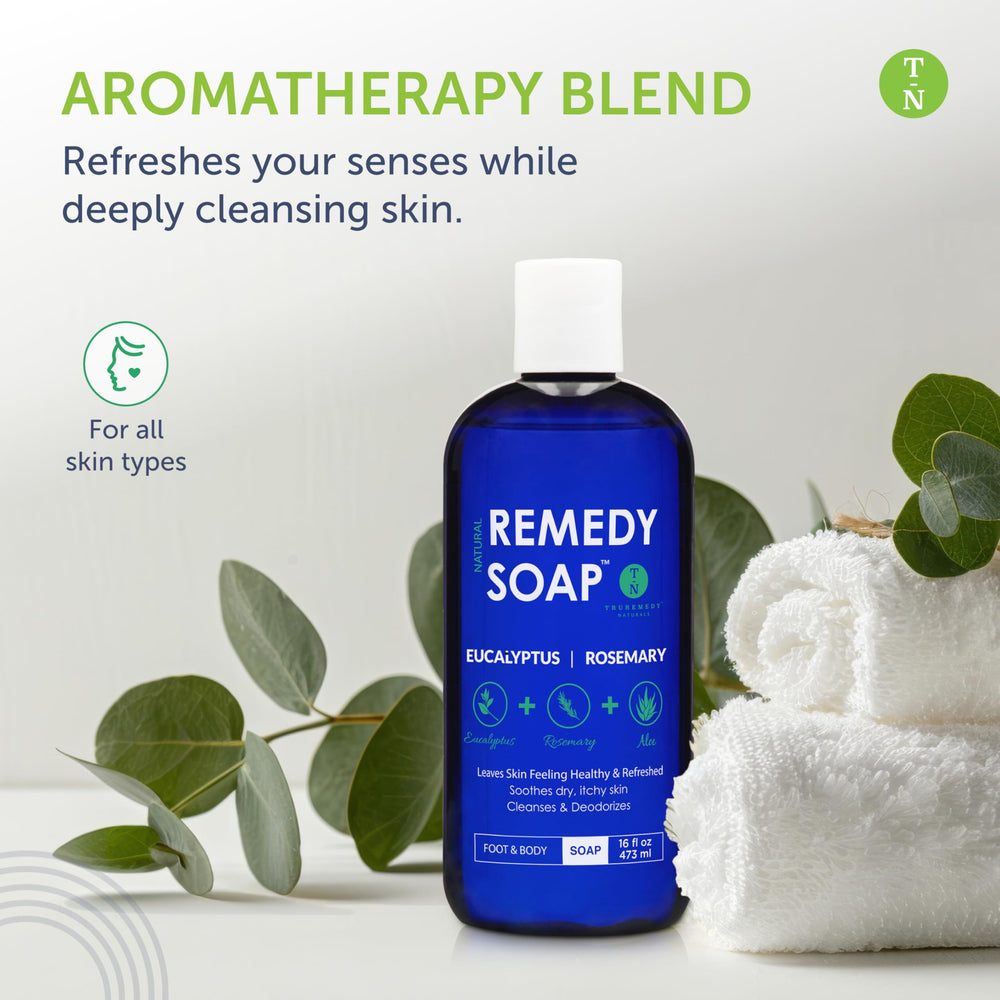 Truremedy Naturals body-wash-lather with rich foam ideal for post-workout refreshment.