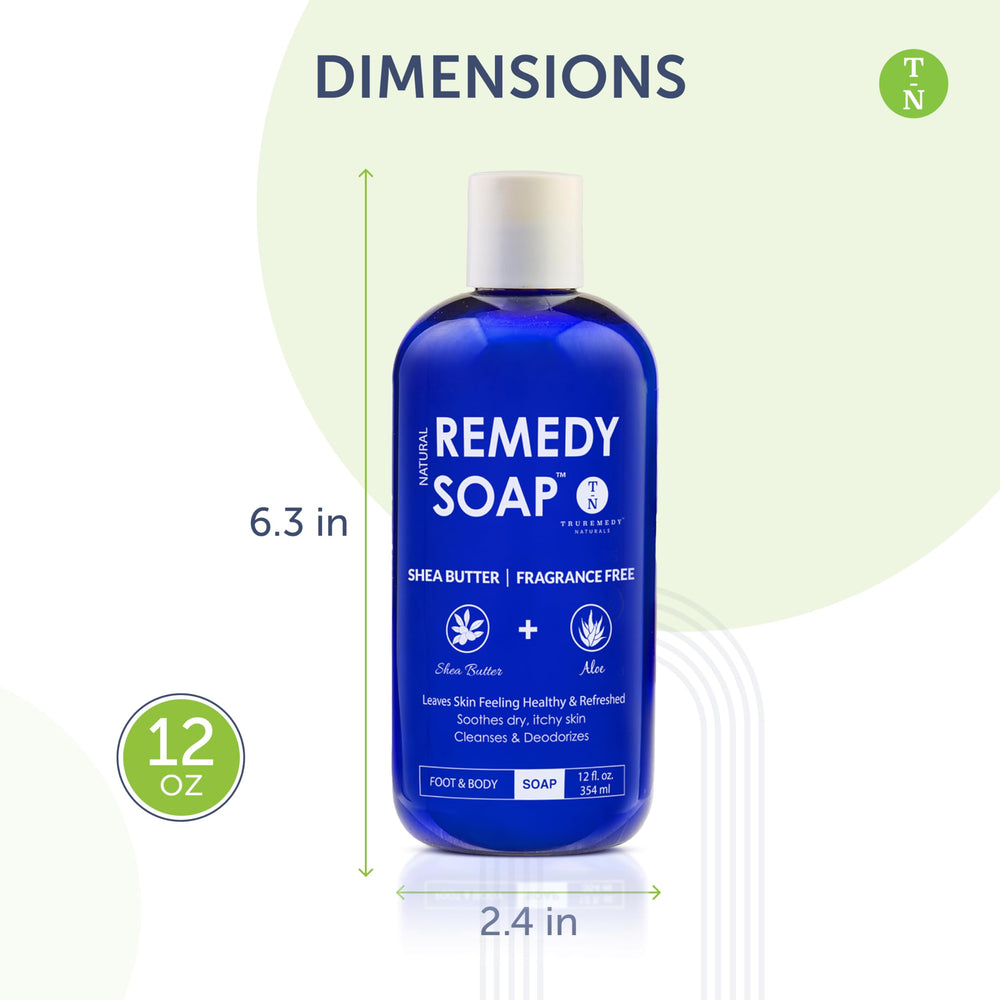 Truremedy Naturals No Fragrance Body Wash lather for refreshing daily cleanse