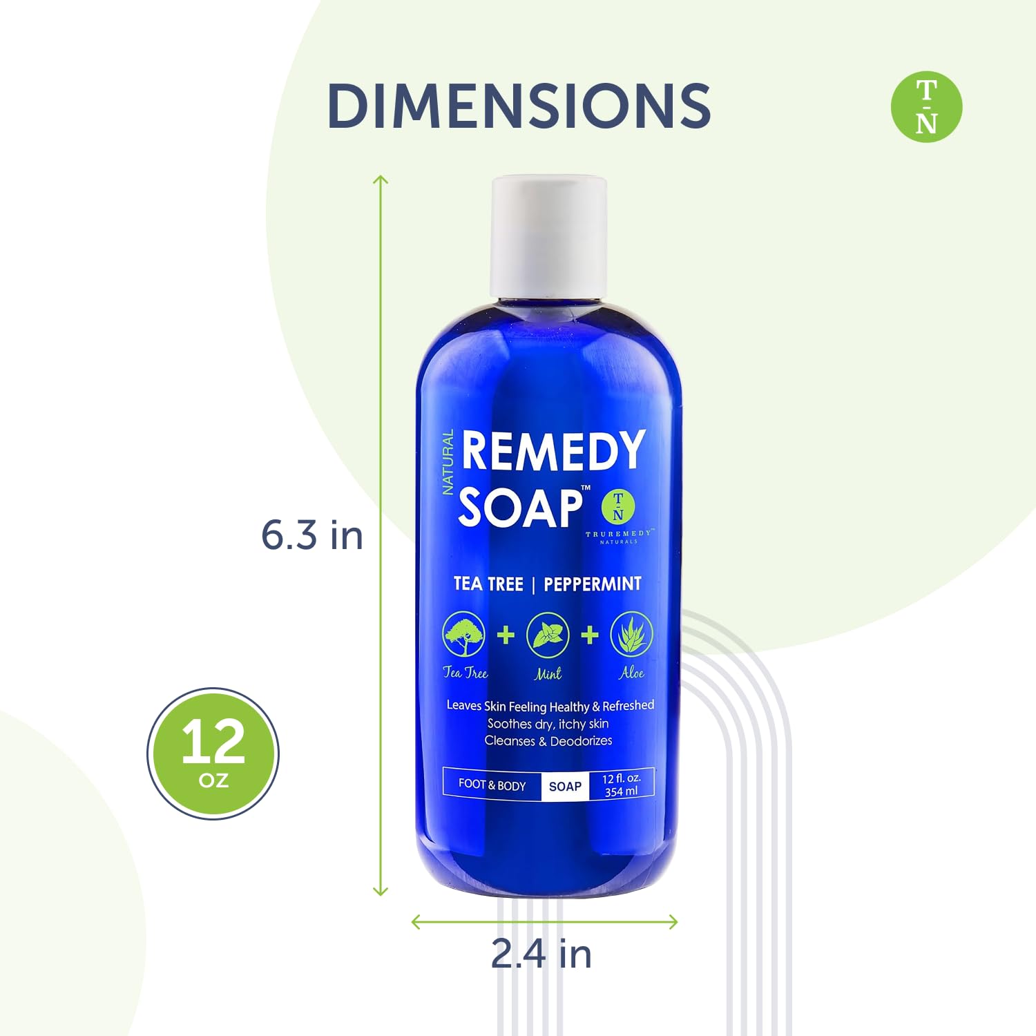 Creamy lather from Truremedy Naturals body wash on skin during daily shower.