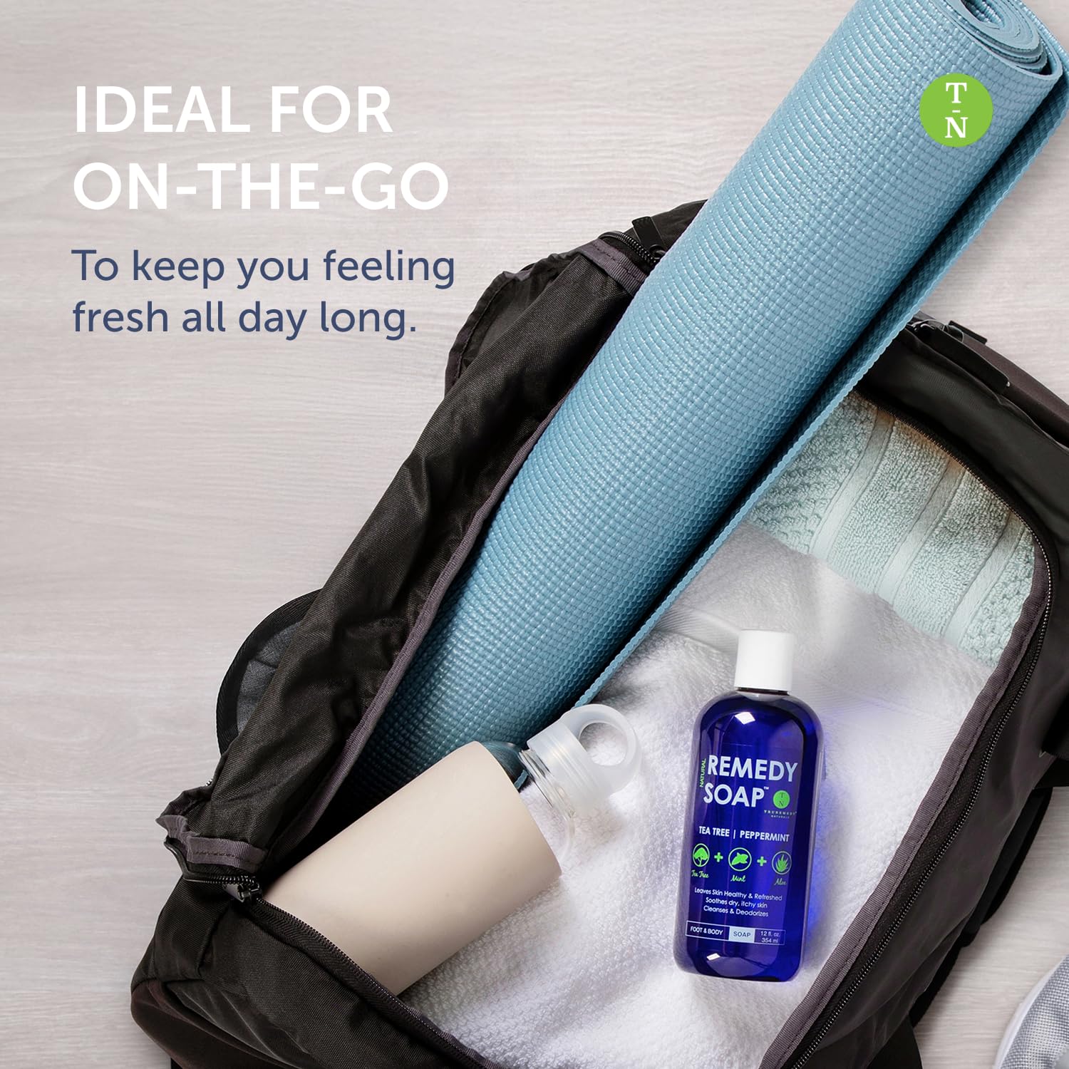 Coconut and olive oil components in Truremedy Naturals wash offer balanced hydration.