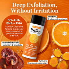 TruSkin BHA exfoliant ingredients vial showing beneficial actives.