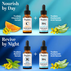 TruSkin Retinol serum bottle to help smooth texture and reduce appearance of fine lines.