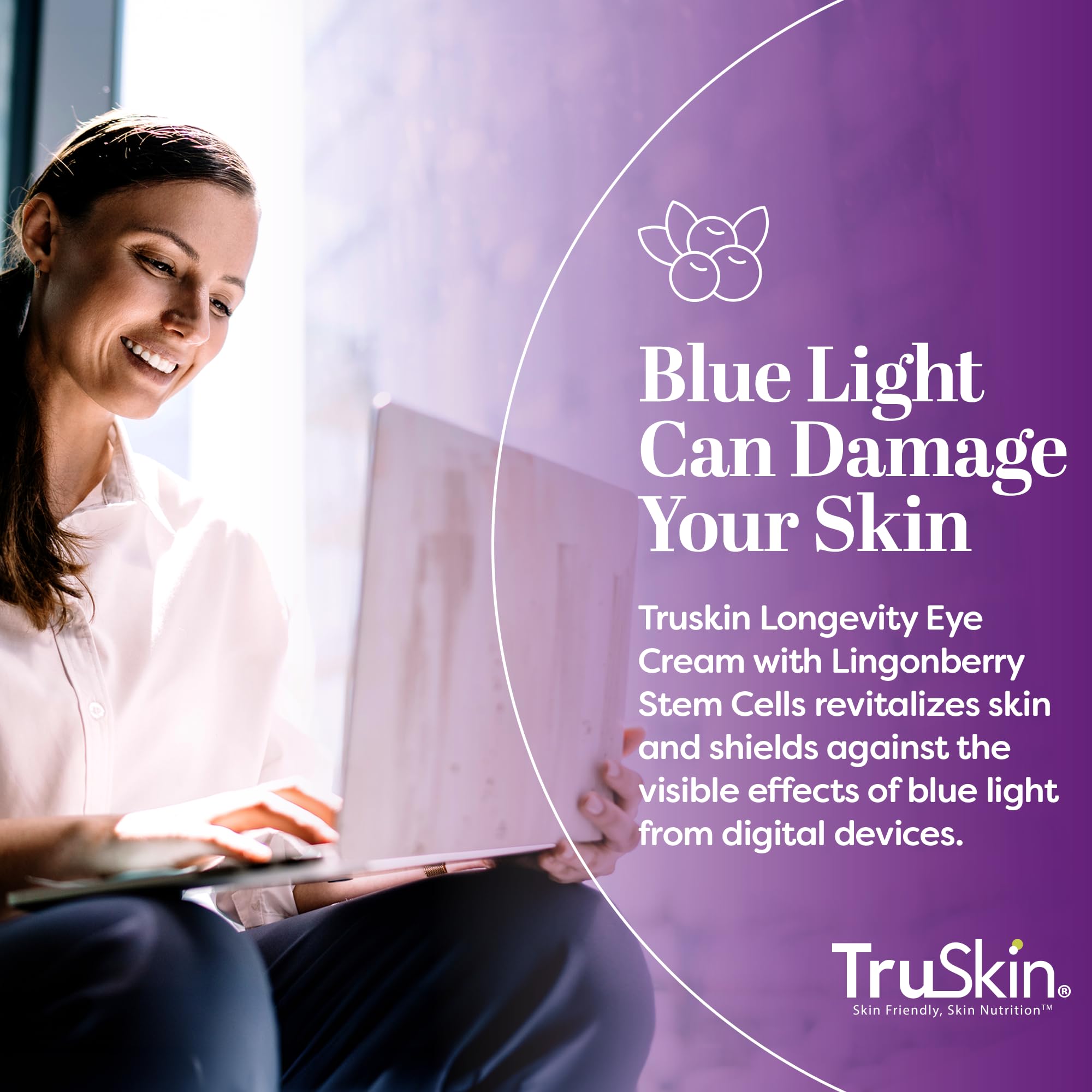 TruSkin Longevity Eye Cream Bakuchiol provides a gentle retinol alternative.