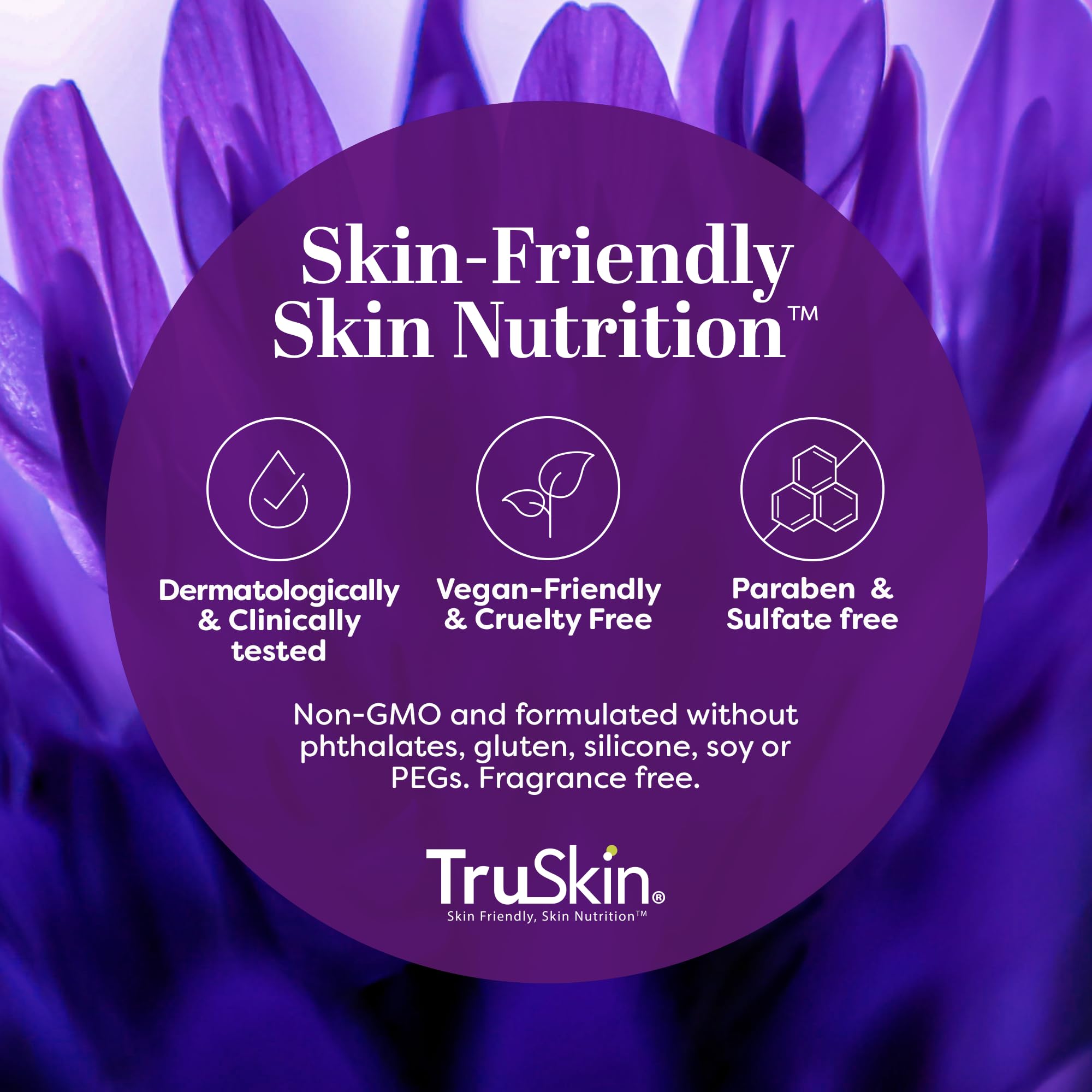 TruSkin Longevity Eye Cream no added fragrance for sensitive skin.