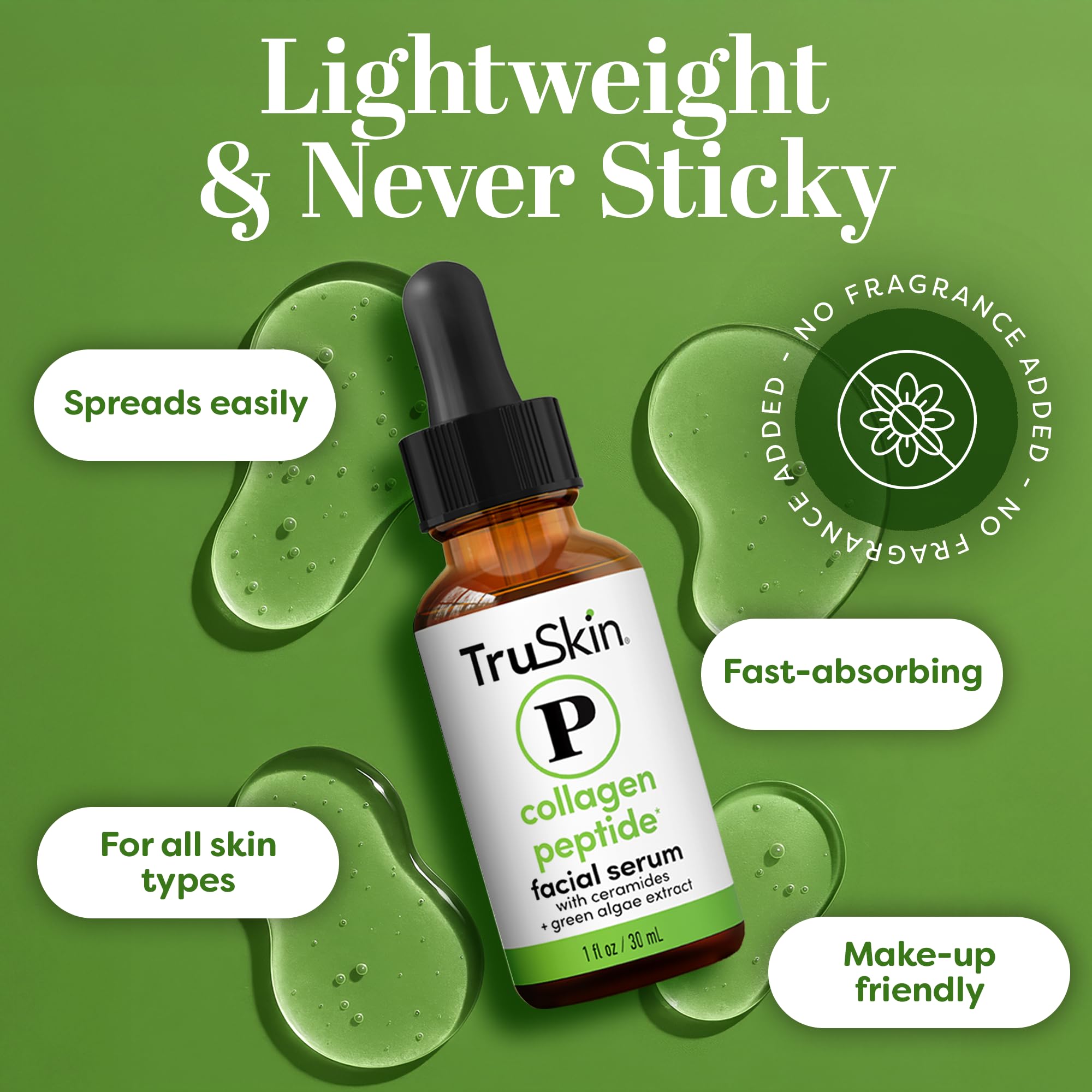 TruSkin Pro Collagen Serum with Hyaluronic Acid for a moisture boost