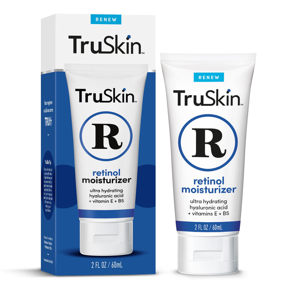 TruSkin retinol face moisturizer bottle-front for daily anti-aging care.