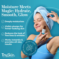 TruSkin serum packaging highlighting sodium hyaluronate ingredient