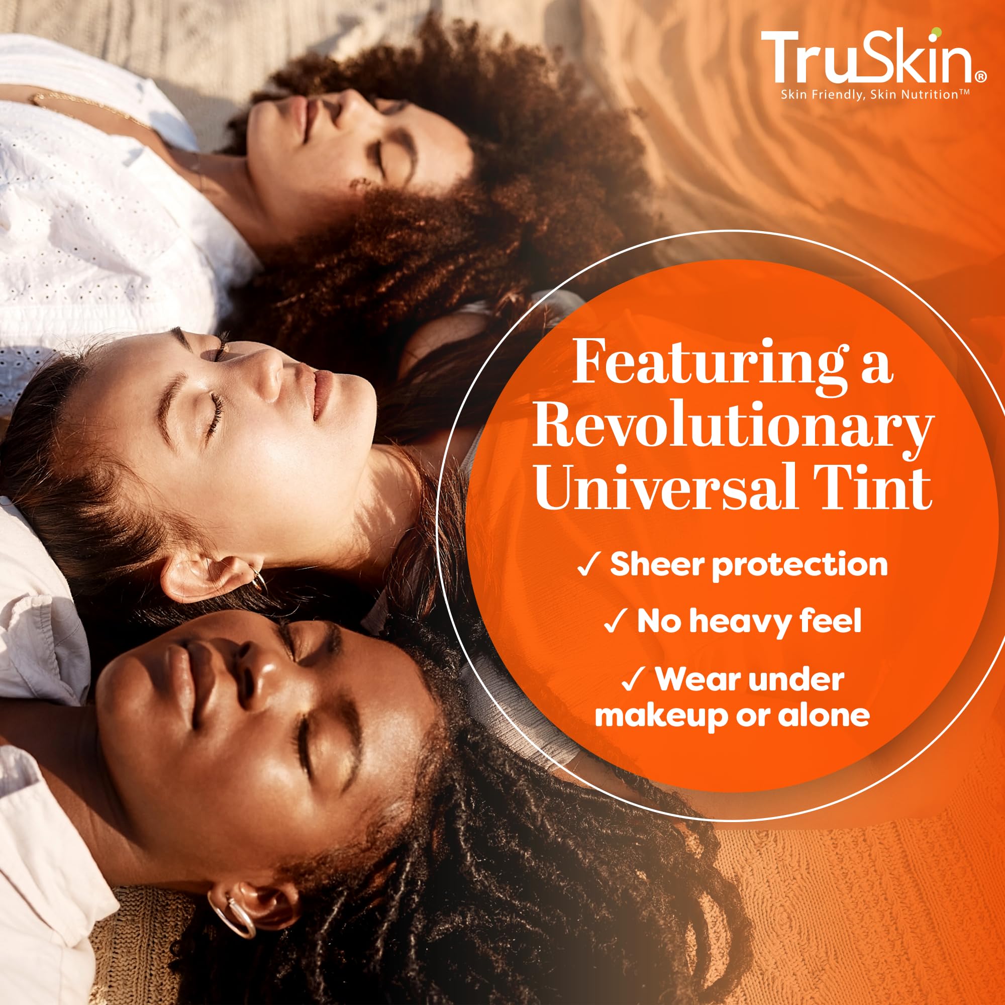 TruSkin Sunscreen Serum vitamin C closeup emphasizes antioxidant benefits