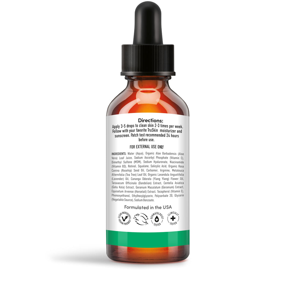TruSkin sunscreen-ready routine with serum under makeup or daily protection