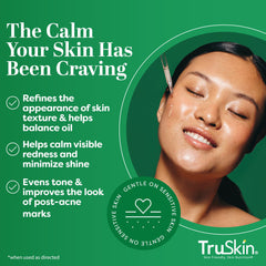 TruSkin serum texture closeup highlights lightweight, quick-absorbing formula