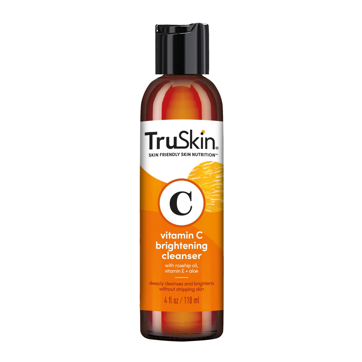 TruSkin Vitamin C Cleanser bottle front for daily brightness.