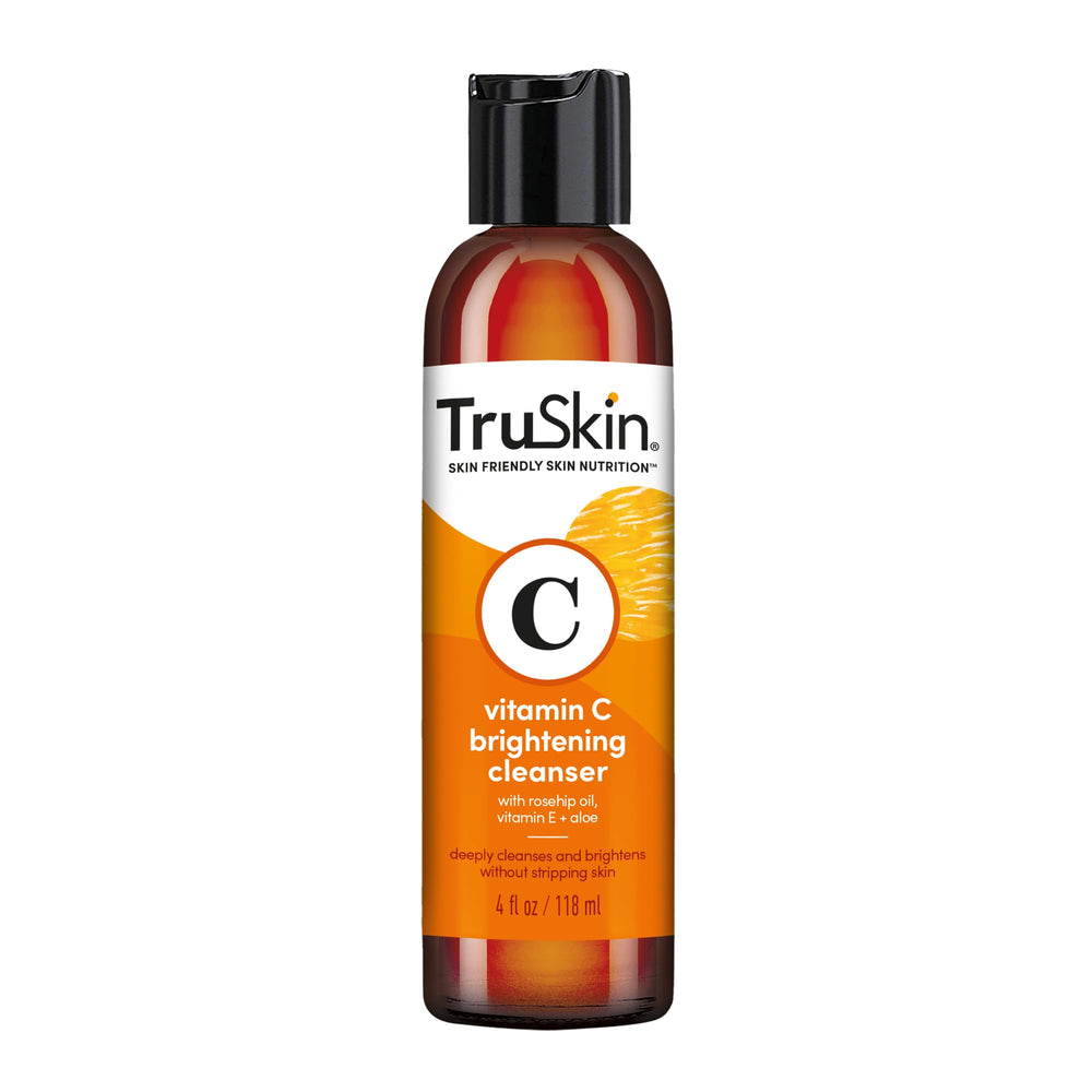 TruSkin USA-made tag on bottle for fresh, domestic production.