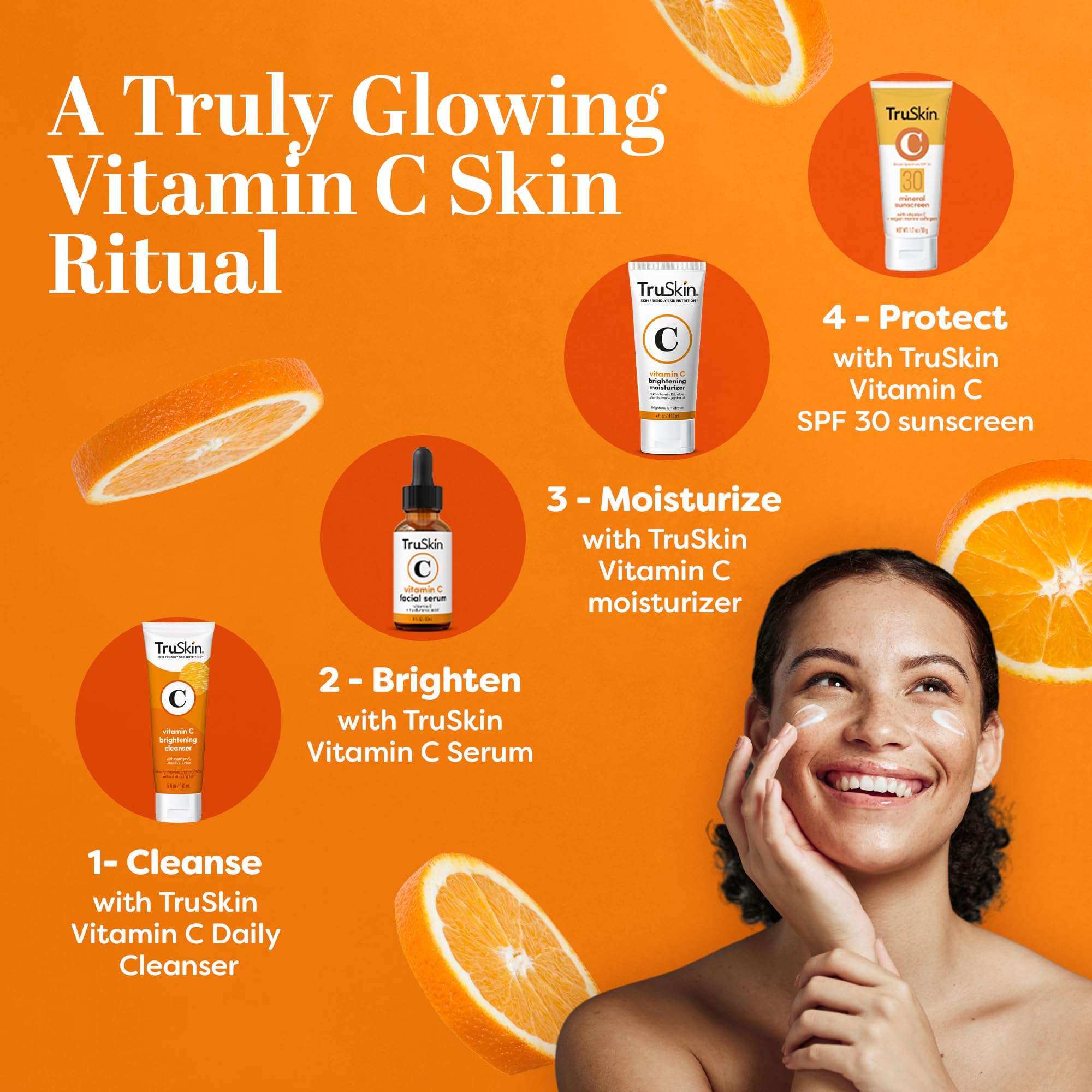 TruSkin Vitamin C Cream part of daily skincare routine