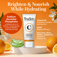 TruSkin Vitamin C Cream texture close-up showing creamy, golden blend