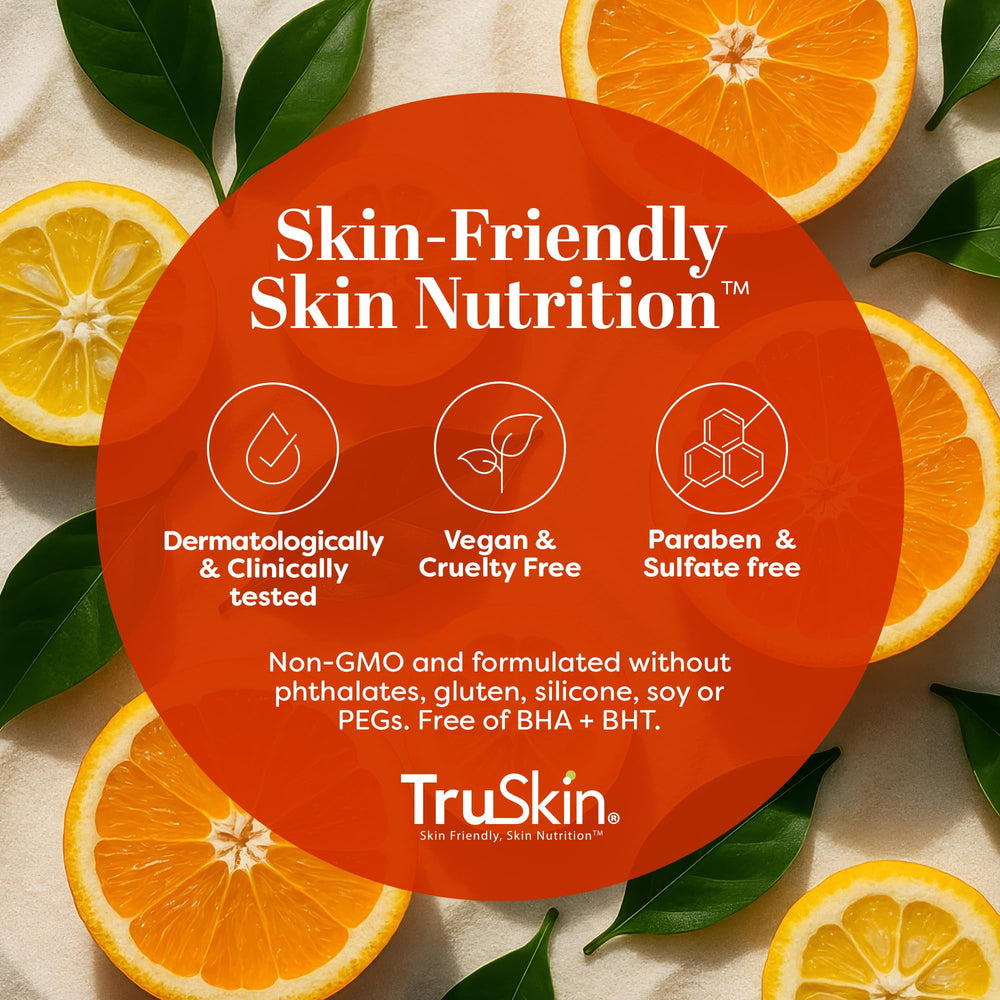 TruSkin Vitamin C Gentle Face Scrub rinse-water leaving a clean, residue-free finish
