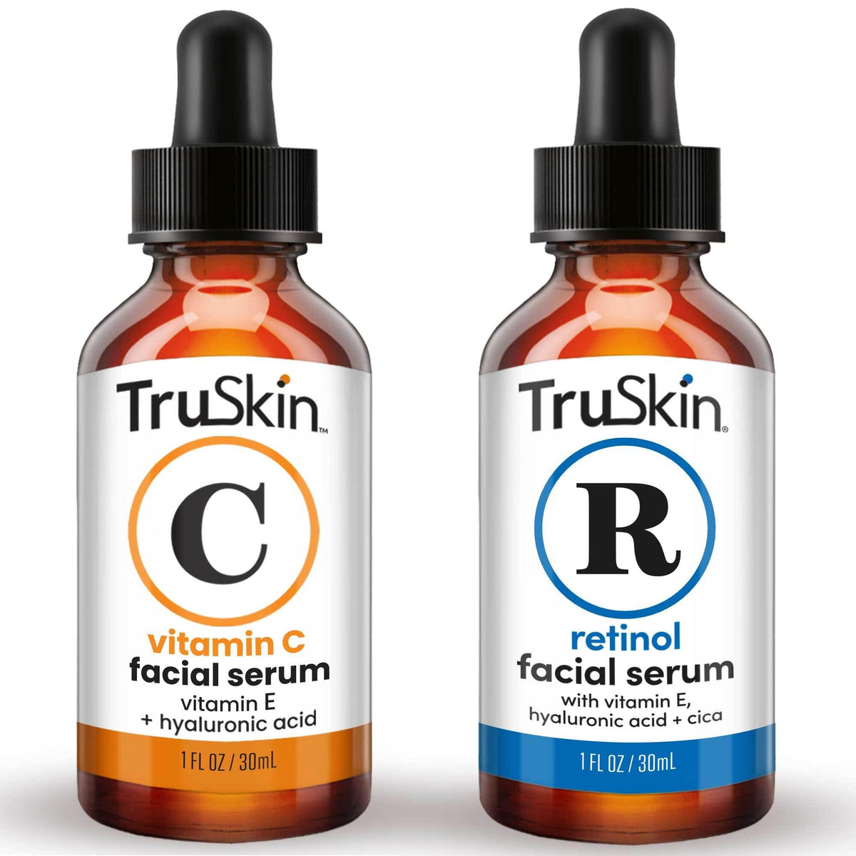 TruSkin Vitamin C serum bottle boosts brightness and even tone