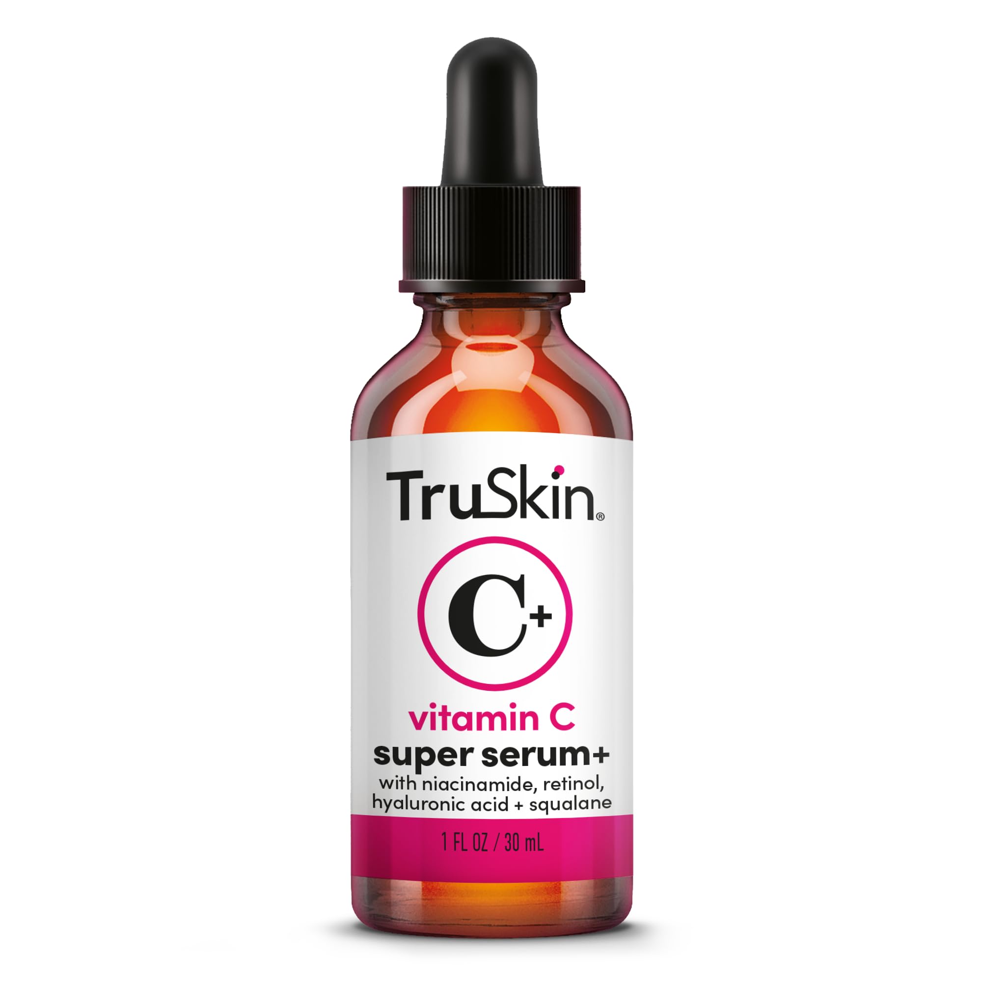 TruSkin Vitamin C Super Serum on skin yields radiant glow.