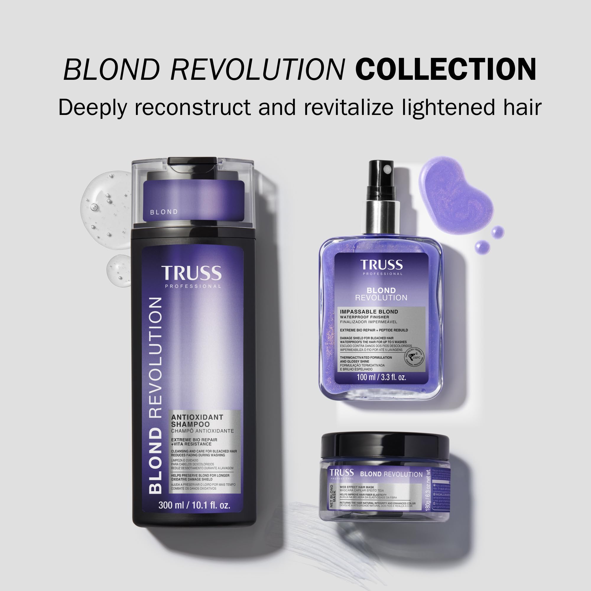 TRUSS Blond Revolution impassable waterproof-ready shot for damp environments