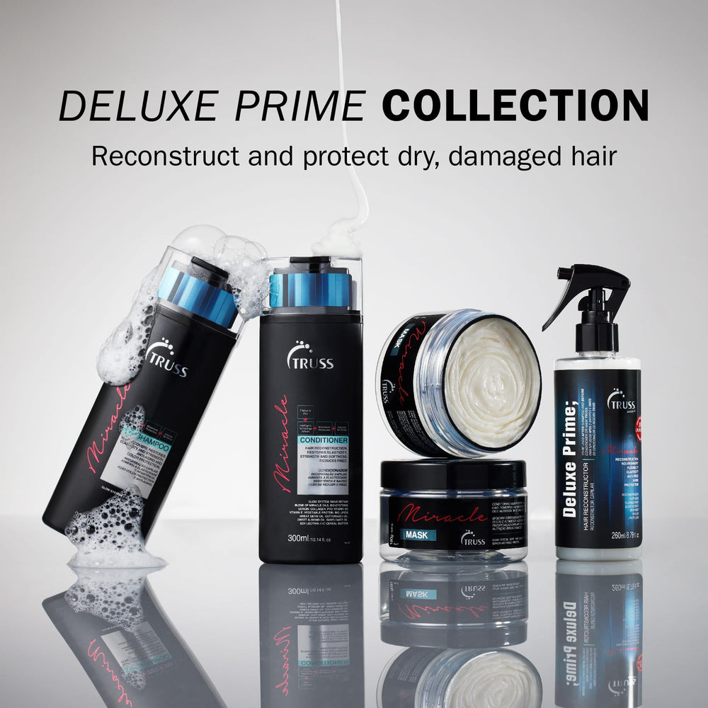 TRUSS Deluxe Prime hair primer being applied before styling