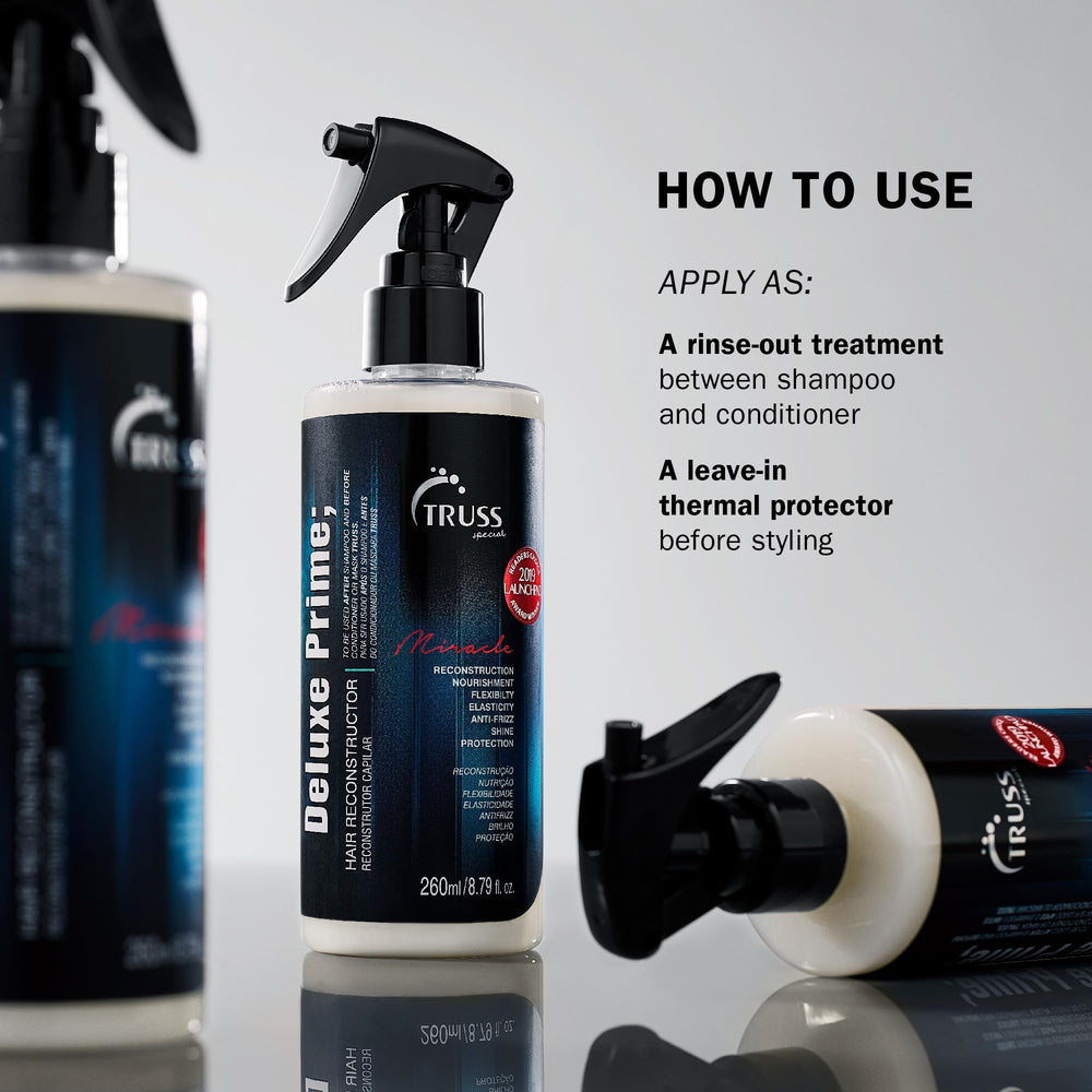 TRUSS Deluxe Prime protein-rich formula on glossy strand nourishment