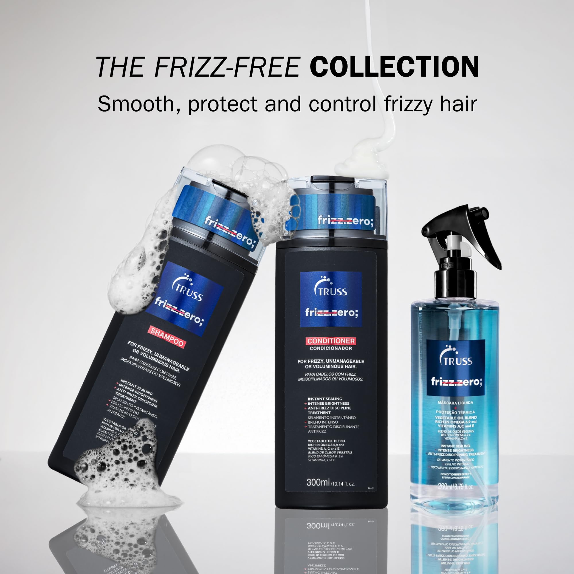 TRUSS Frizz Zero Cuticle Sealing Closeup demonstrates sealant for frizz-free results