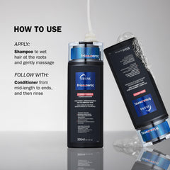 TRUSS Frizz Zero Shampoo volume and shine scene highlights hair with movement and brightness