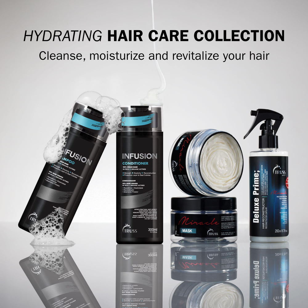 TRUSS Infusion maintains vibrancy on color-treated hair while protecting it.