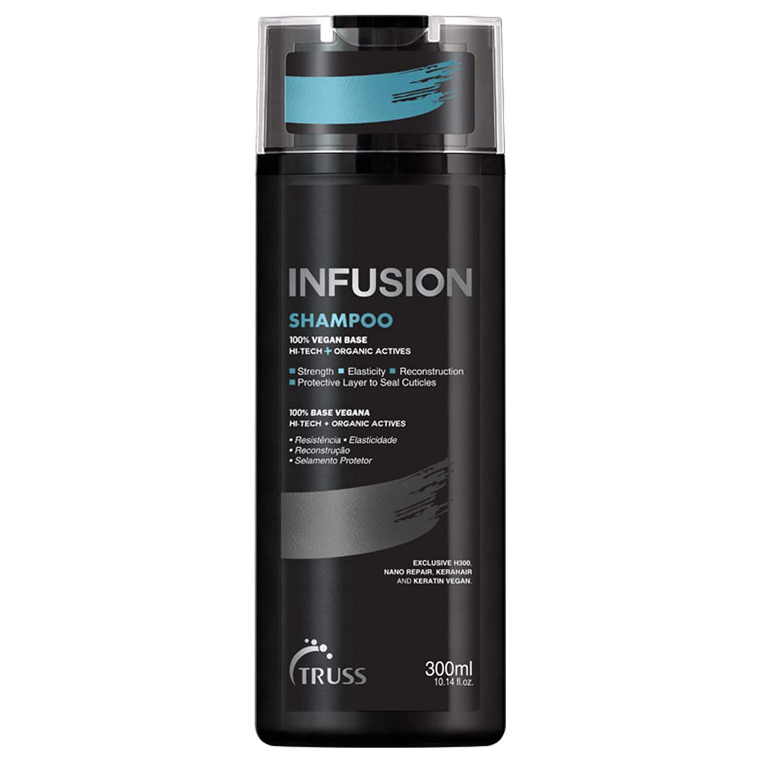 TRUSS Infusion Hair Shampoo bottle front for daily hydration and repair.