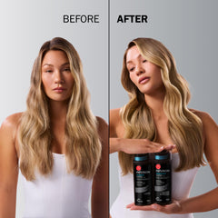 TRUSS Infusion Hair Shampoo foam demonstrating gentle cleansing for dry hair.