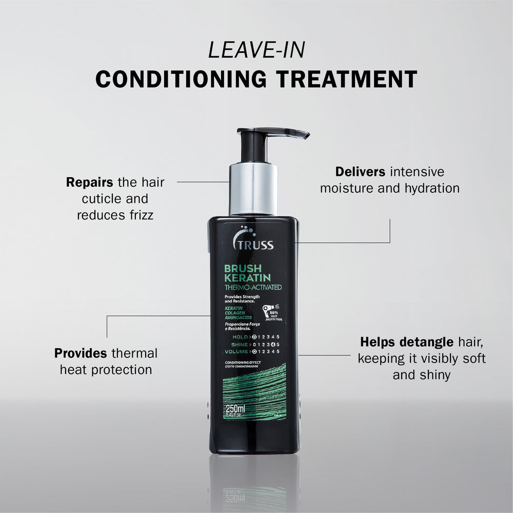 TRUSS Keratin Hair Treatment on wet hair for detangling and even distribution