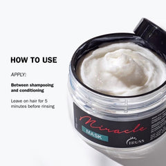 TRUSS Miracle Hair Mask mid-lengths and ends focus for damaged hair repair.