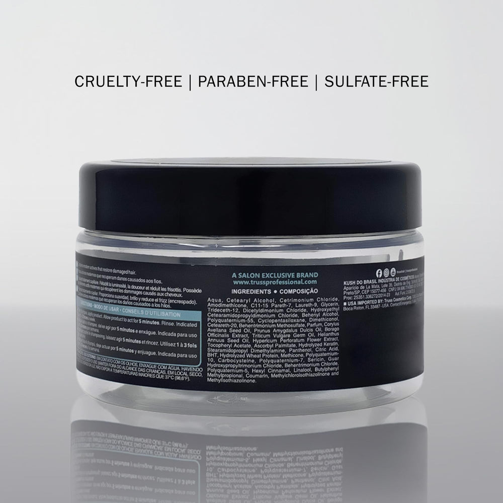 TRUSS Miracle Hair Mask nano repair technology at the hair cortex level.