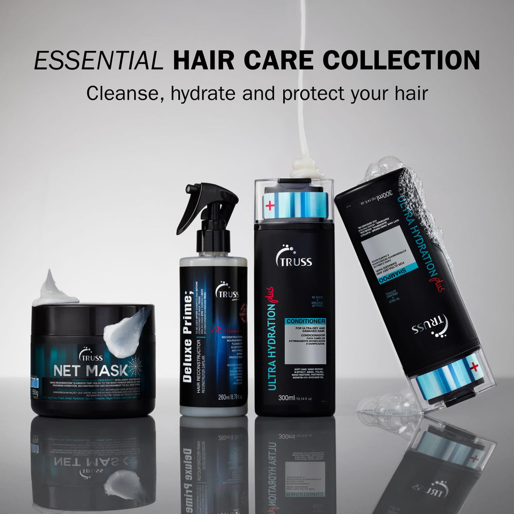 TRUSS Net Deep Conditioning Hair Mask bottle on display signals premium curl care.