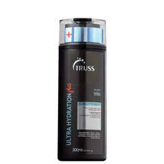 TRUSS Ultra Hydration Conditioner bottle pour for deeply moisturized, frizz-controlled hair.