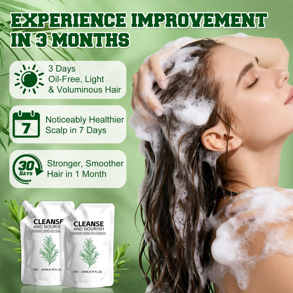 Creamy lather from TRWLCFF shampoo demonstrates amino acid strengthening for smoother strands.