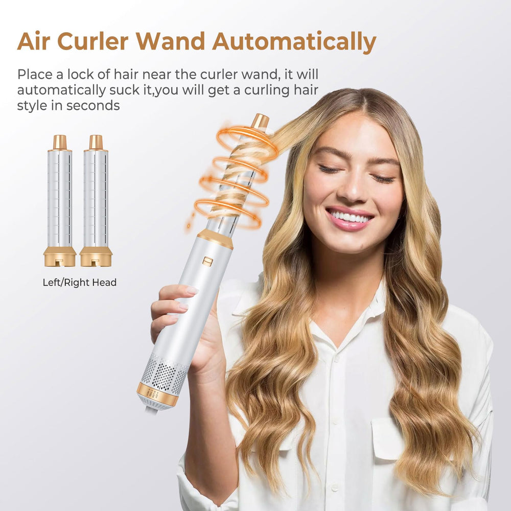 Trylater magnetic heads attachments enable quick interchange for different styles.