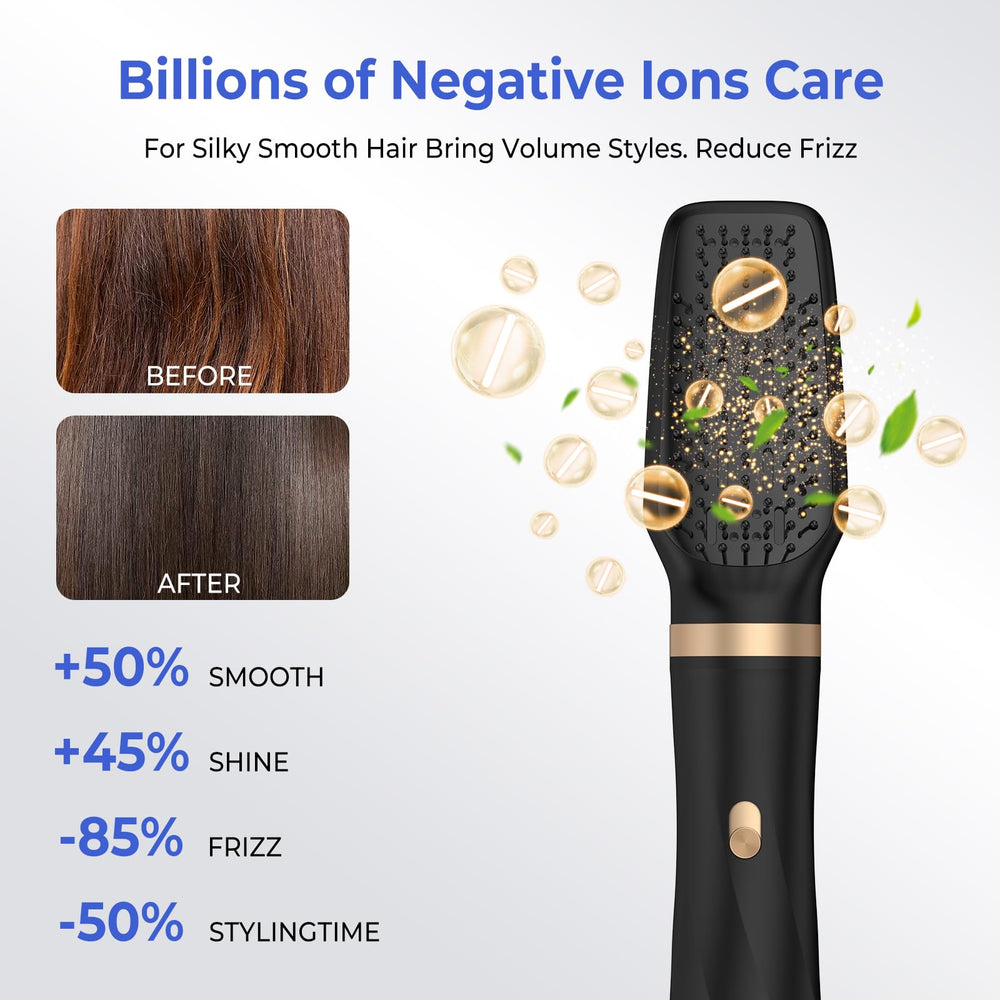 TryLater 3-level temperature settings adapt to hair type.
