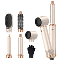 Trylater 5-in-1 hair dryer brush front view enables versatile styling in minutes.