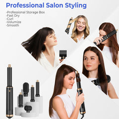 TryLater 5in1 hair-styler drying mode demonstrates quick blow dry with frizz control