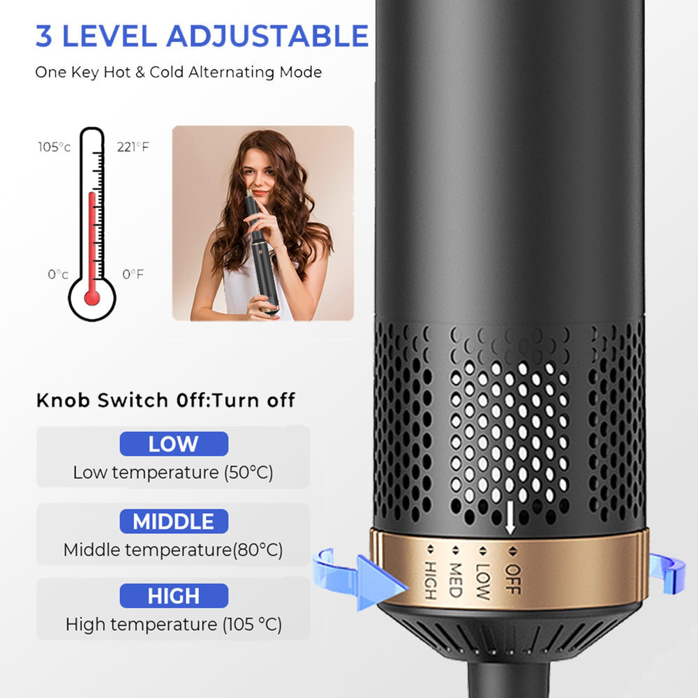 TryLater 5in1 hair-styler head-2-5-inch enables larger curl options