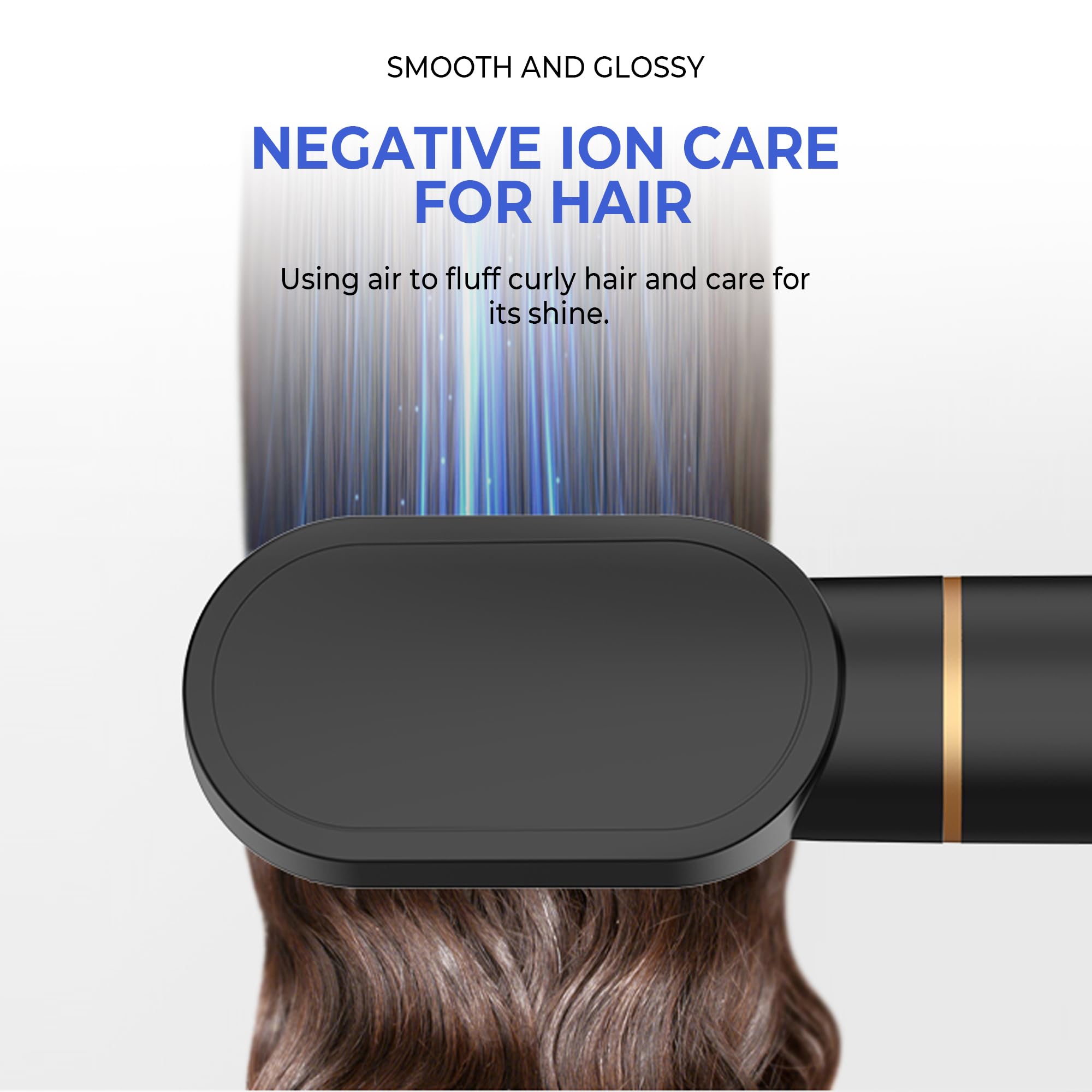 TryLater air-curler rotation barrel demonstrates auto wrap action