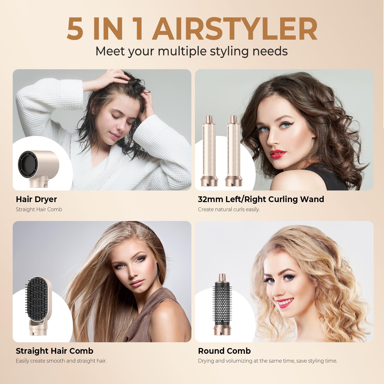 Trylater automatic curling iron barrel 1.5-inch in action for effortless spiral curls.