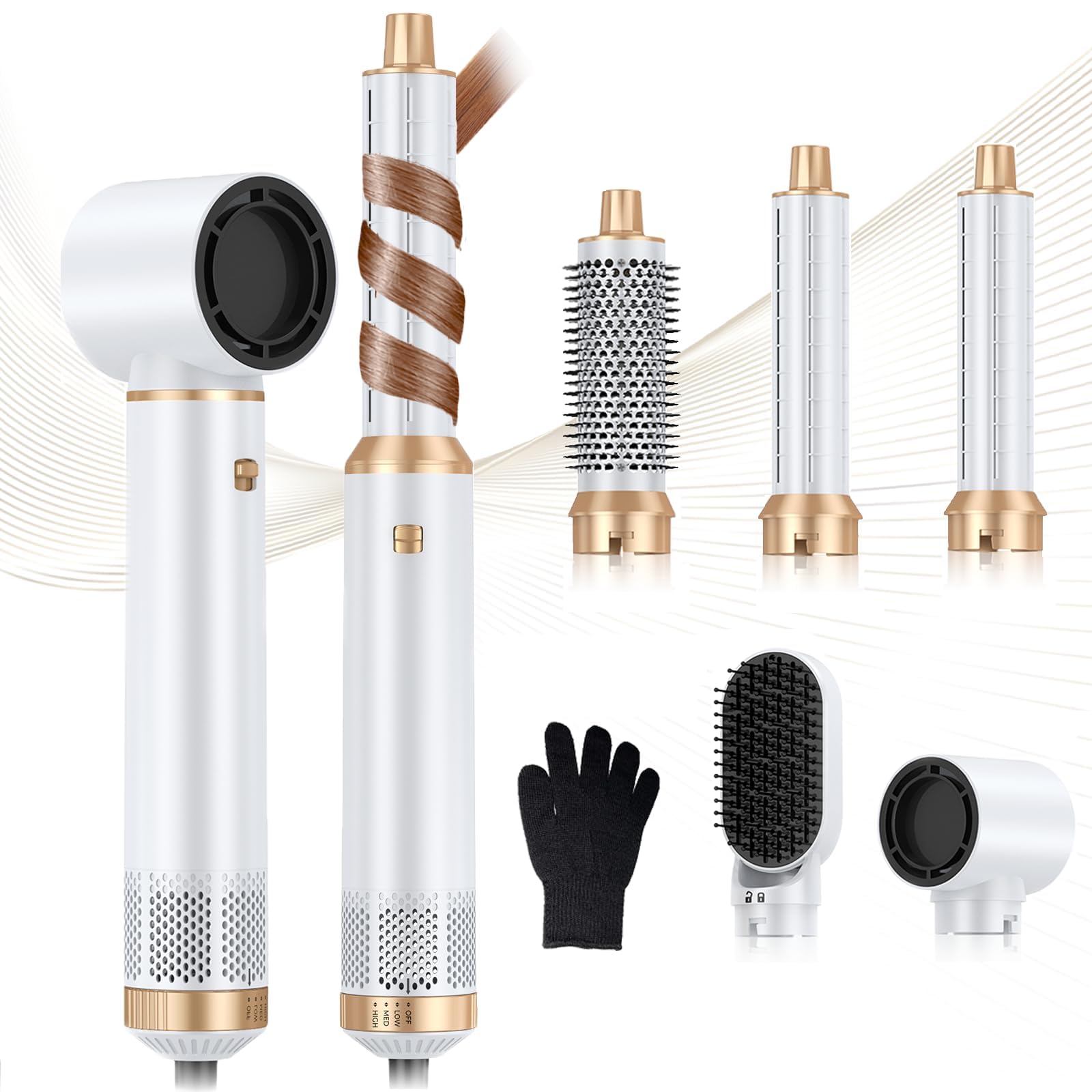 Trylater Blow Dryer Brush 5-in-1 kit for versatile drying and styling at home.