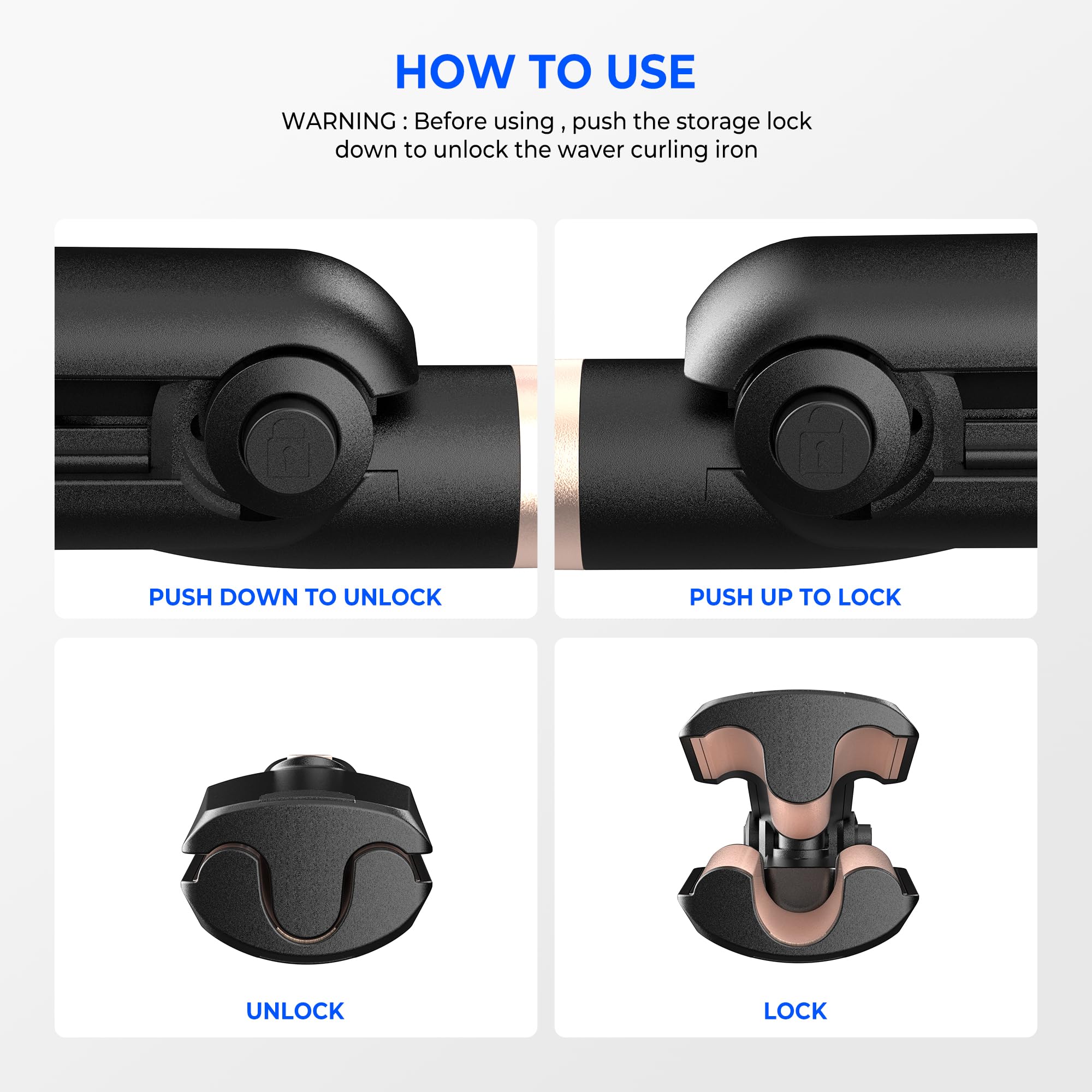 Trylater compact styling tool fits neatly in a carry-on kit.