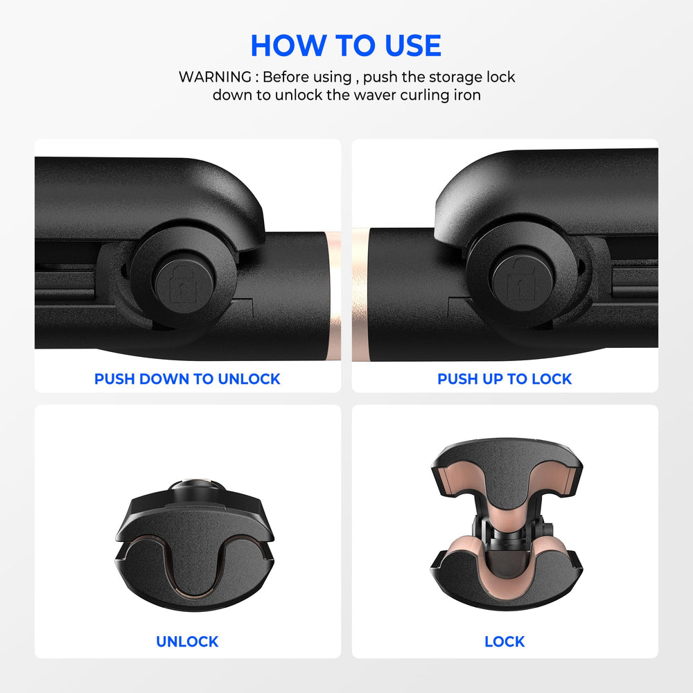 Trylater compact styling tool fits neatly in a carry-on kit.