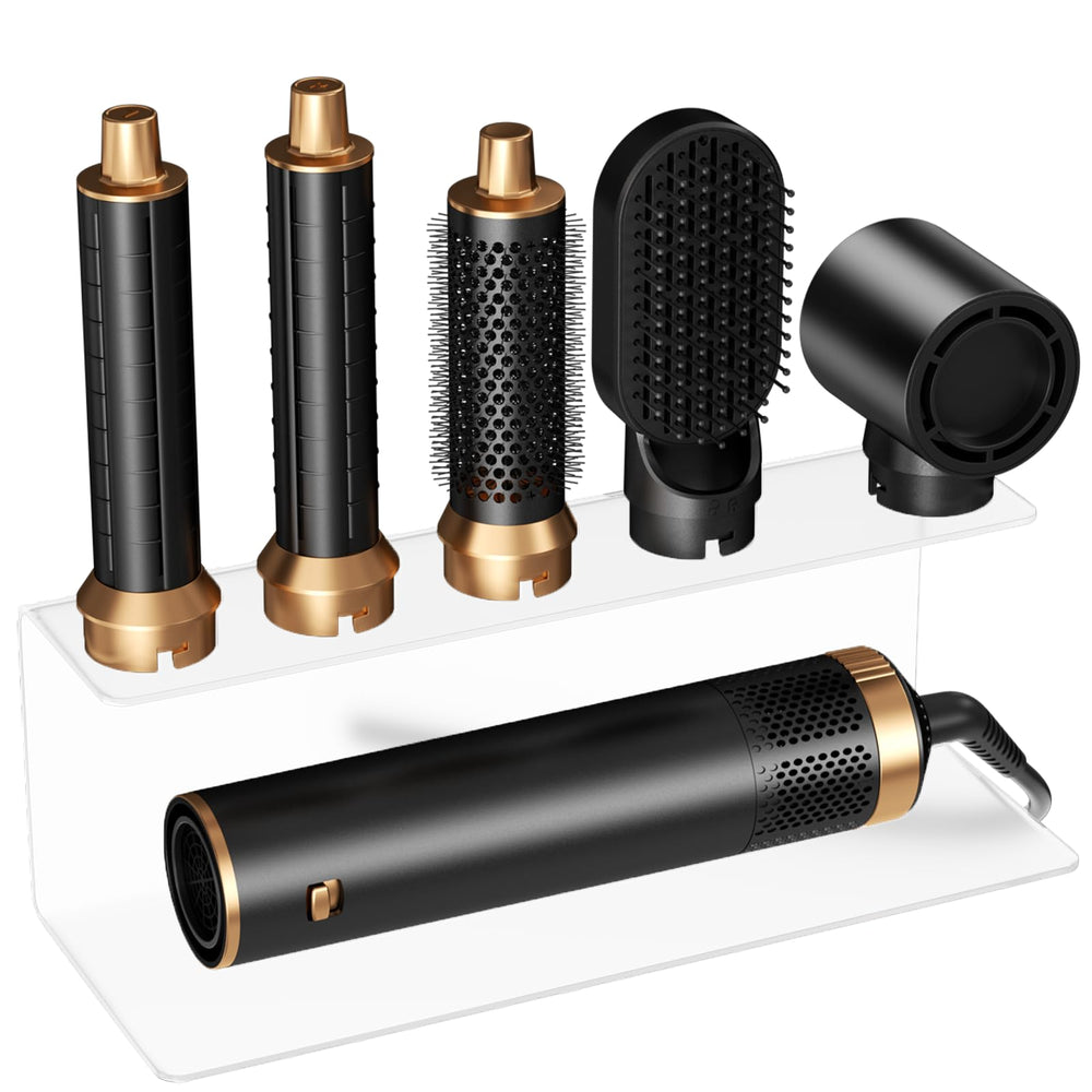 Trylater Hair Dryer Brush 5-in-1 front view highlights versatile styling for straight, curly, and textured hair.
